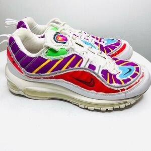 Nike Air Max 98 LX "Tear Away" trainers Cut Away White colorway SZ 9. R2